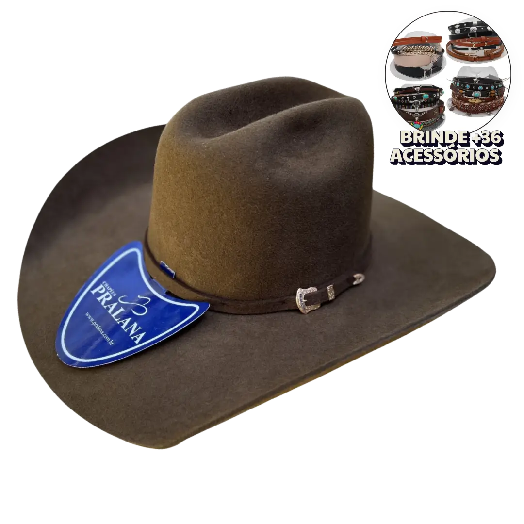 Chapéu Pralana Arena Felt Café + BRINDES
