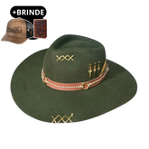 Chapéu 3 Cravos Verde + Boné e Carteira GRÁTIS