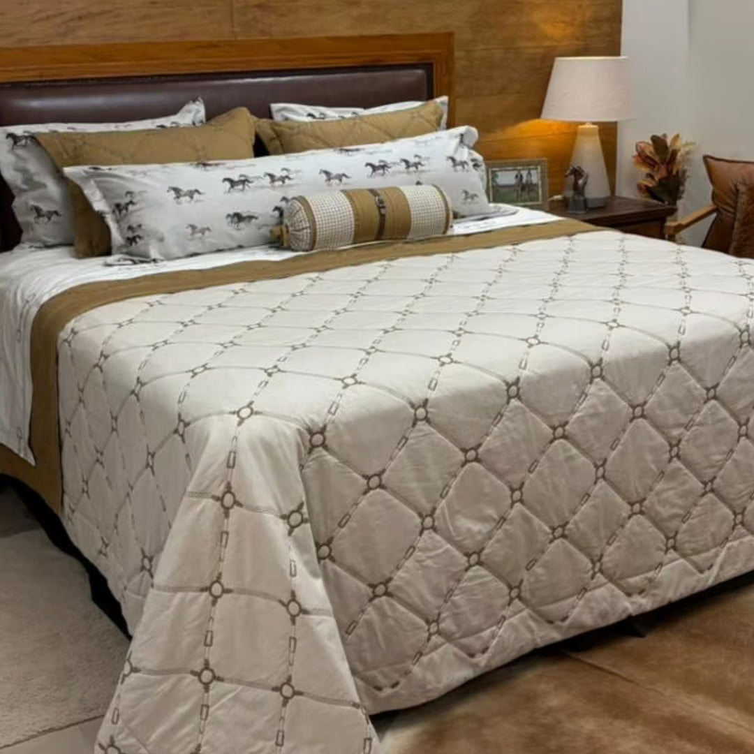 Cama Completa Rédeas Caramelo - 12 Peças