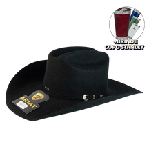 Chapéu Ariat Importado Feltro Premium 3x Black + BRINDES