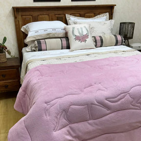 Cama Completa Tradição Rosa - 12 Peças