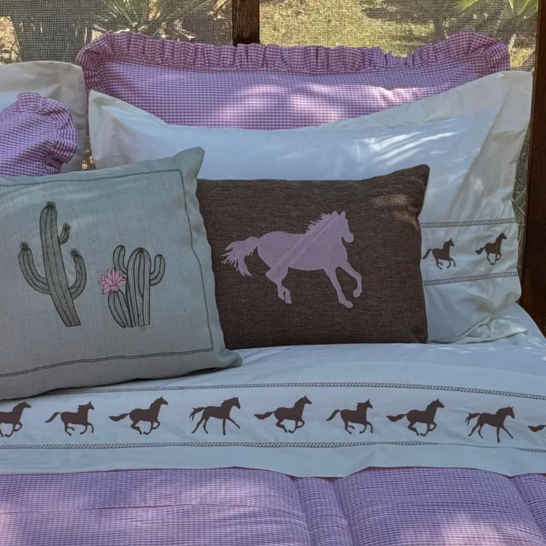 Cama Completa Farm Rosa - 12 Peças