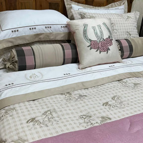 Cama Completa Tradição Rosa - 12 Peças