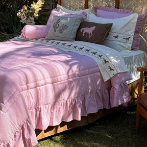 Cama Completa Farm Rosa - 12 Peças